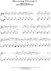 scarica la spartito per fisarmonica Morning Passages (Arrangement : Michael Riesman et Nico Mühly) in formato PDF