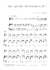 download the accordion score Dis Quand reviendras tu (Valse) in PDF format