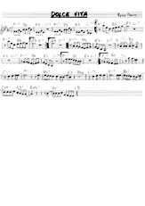 télécharger la partition d'accordéon Dolce Vita (Chant : Ryan Paris) (Manuscrite) au format PDF