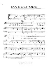 scarica la spartito per fisarmonica Ma solitude (Pop) in formato PDF