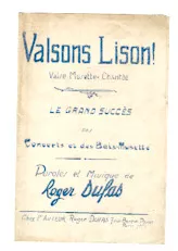 télécharger la partition d'accordéon Valsons Lison (Chant : Berthe Sylva) (Valse) au format PDF