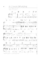descargar la partitura para acordeón Le coeur grenadine (Pop) en formato PDF