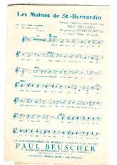 descargar la partitura para acordeón Les Moines de la Saint Bernardin (Chant : Colette Betty) (Folklore) en formato PDF