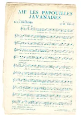 download the accordion score Ah les papouilles javanaises (Chant : Rollin) in PDF format