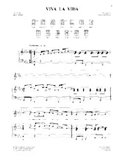 descargar la partitura para acordeón Viva la vida (Pop) en formato PDF