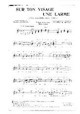 download the accordion score Sur ton visage une larme (Una lacrima sul viso) (Spécial Accordéon + Orchestration) (Slow Rock) in PDF format