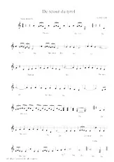 scarica la spartito per fisarmonica De retour du Tyrol (Valse Musette) in formato PDF