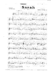 scarica la spartito per fisarmonica Sarah (Orchestration) (Fox) in formato PDF