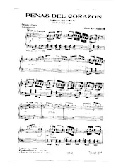 télécharger la partition d'accordéon Penas del corazon (Peines de coeur) (Orchestration) (Tango Milonga) au format PDF