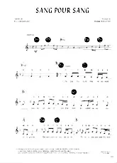 descargar la partitura para acordeón Sang pour sang en formato PDF