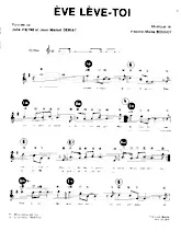 scarica la spartito per fisarmonica Eve lève-toi (Pop) in formato PDF