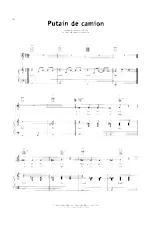 download the accordion score Putain de camion (Pop) in PDF format