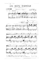 télécharger la partition d'accordéon Les mots d'amour (D'aprés le 3 ième Nocturne de Franz Liszt) (Tango) au format PDF