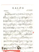 télécharger la partition d'accordéon Kaloa (Boléro) au format PDF