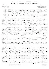 télécharger la partition d'accordéon Le p'tit bal de l'amour (Valse Musette) au format PDF