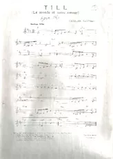 scarica la spartito per fisarmonica Till (Le monde et notre amour) (Medium Slow) in formato PDF