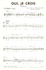download the accordion score Oui Je crois (Tango) in PDF format