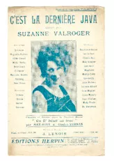 télécharger la partition d'accordéon C'est la dernière java (Chant : Suzanne Valroger / Mistinguett) au format PDF