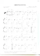 scarica la spartito per fisarmonica Greensleeves (Traditionnel Ecossais d'après un thème du VIIème Siècle) (Valse Lente) in formato PDF