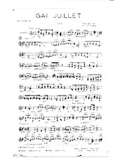 descargar la partitura para acordeón Gai juillet (Java) en formato PDF