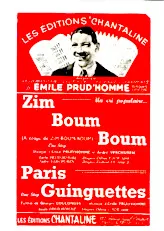 descargar la partitura para acordeón Zim Boum Boum (A coups de zim boum boum) + Paris Guinguettes (Step) en formato PDF