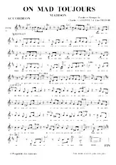 descargar la partitura para acordeón On mad toujours (Madison) en formato PDF