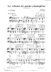 scarica la spartito per fisarmonica Le refrain du Garde Champêtre (Java Chantée) in formato PDF