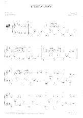 télécharger la partition d'accordéon C'est si bon (Chant : Yves Montand) (Fox Trot) au format PDF