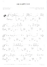 télécharger la partition d'accordéon Oh Happy Day (Chant : The Edwin Hawkins Singers) (Gospel) au format PDF