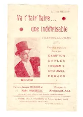 télécharger la partition d'accordéon Va t' fair' faire une indéfrisable (Chant : Redor) (One Step) au format PDF
