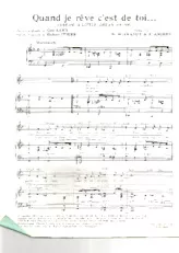 descargar la partitura para acordeón Quand je rêve c'est de toi (Dream a little dream of me) en formato PDF