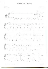 download the accordion score Nuits de Chine (Chant : Anny Flore) (Fox Trot Oriental) in PDF format