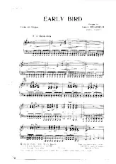 scarica la spartito per fisarmonica Early bird (Arrangement de : Gidet) (Orchestration / Guitares) (Bird Jerk) in formato PDF