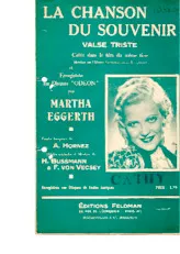 scarica la spartito per fisarmonica La chanson du souvenir (Denkst du nie daran) (Chant : Martha Eggerth) (Valse Triste) in formato PDF