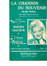 télécharger la partition d'accordéon La chanson du souvenir (Denkst du nie daran) (Chant : Martha Eggerth) (Valse Triste) au format PDF