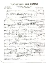 télécharger la partition d'accordéon Tant que nous nous aimerons (Till I waltz again with you) (Schat tot weerziens) au format PDF