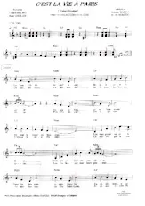 descargar la partitura para acordeón C'est la vie à Paris (Valse Chantée) en formato PDF