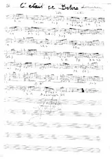 scarica la spartito per fisarmonica C'était ce boléro (Transcription Manuscrite par Albert Hennebel) in formato PDF