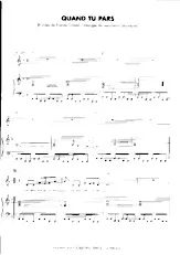 télécharger la partition d'accordéon Quand tu pars (Chant : Rose Laurens) (Synth Pop) au format PDF