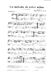 télécharger la partition d'accordéon La mélodie de notre adieu (Bandonéon A + B) (Tango) au format PDF