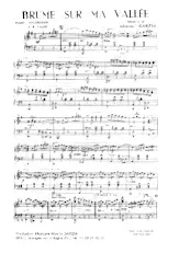 scarica la spartito per fisarmonica Brume sur ma vallée (Valse) in formato PDF