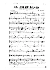 download the accordion score Un air de banjo (Washington Square) (Orchestration Complète) (Dixiland) in PDF format