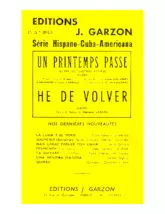 download the accordion score Un printemps passé (El fin de nuestros amores) (Arrangement : Ramon Mendizabal) (Orchestration Complète) (Boléro) in PDF format