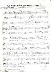 descargar la partitura para acordeón Ce n'est rien qu'un aurevoir (Kein addio Kein goodbye) en formato PDF