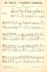 download the accordion score Je veux t'aimer chérie (Arrangement : Joan Françis) (Orchestration) (Tango) in PDF format
