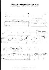 scarica la spartito per fisarmonica J'ai fait l'amour avec la mer (Pop) in formato PDF