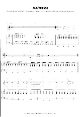 scarica la spartito per fisarmonica Maîtresse (Chant : Image) (Disco) in formato PDF