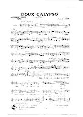scarica la spartito per fisarmonica Doux Calypso (Orchestration) in formato PDF