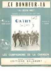 scarica la spartito per fisarmonica Ce bonheur là (Gli Occhi Miei) (Du Festival de San Remo 1968) (Chant : Les Compagnons de la Chanson) in formato PDF