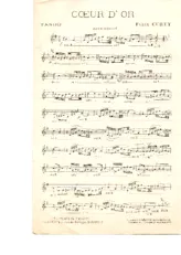 télécharger la partition d'accordéon Coeur d'or (Tango) au format PDF